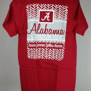Shirts - Alabama Crimson Tide Herringbone T-Shirt Shirts - Alabama Crimson Tide Herringbone T-Shirt